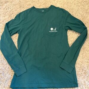 Vineyard Vines Men's Teal Long Sleeve Tee